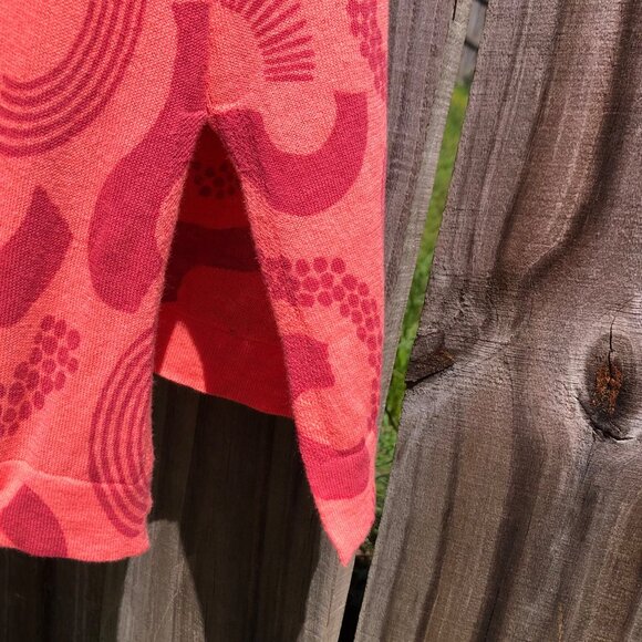 Gudrun Sjoden Sleeveless Ribbed Tank Top Blouse Tunic Medium Slice Rainbow Scoop - Picture 5 of 8